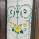 Open cast iron fireplace, Art Nouveau style