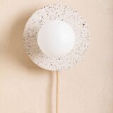 Alba wall light in white concrete
