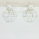 Pair of Limburg Glashütte ceiling lamp flush mount , 1970s