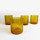 70s Blown Amber Whiskey Glasses