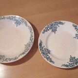 Set of iron earth serving dishes