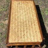 Vintage rattan coffee table