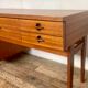 Enfilade teak tv cabinet chest of drawers 6 drawers year 1960 - width 154 cm