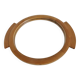 Large round mirror tray, Scandinavian, in blond wood, 60 70