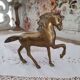 Vintage brass horse