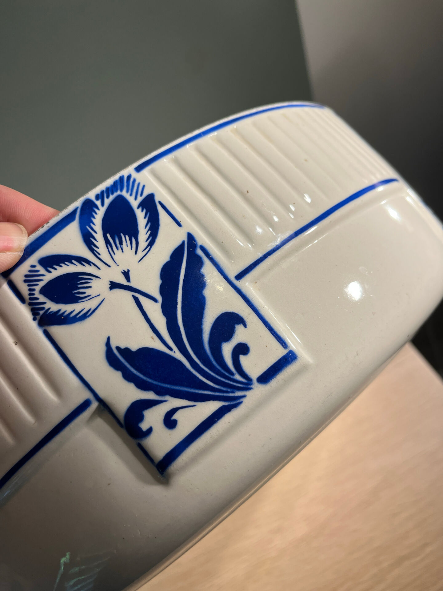 Art Deco toilet set K&G Lunéville – jug and large basin