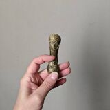 Set of 8 bronze knife holders handcrafted African ethnic tribal art