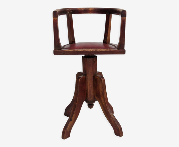 Fauteuil années 1930, art déco scandinave, fauteuil pivotant, état d’origine