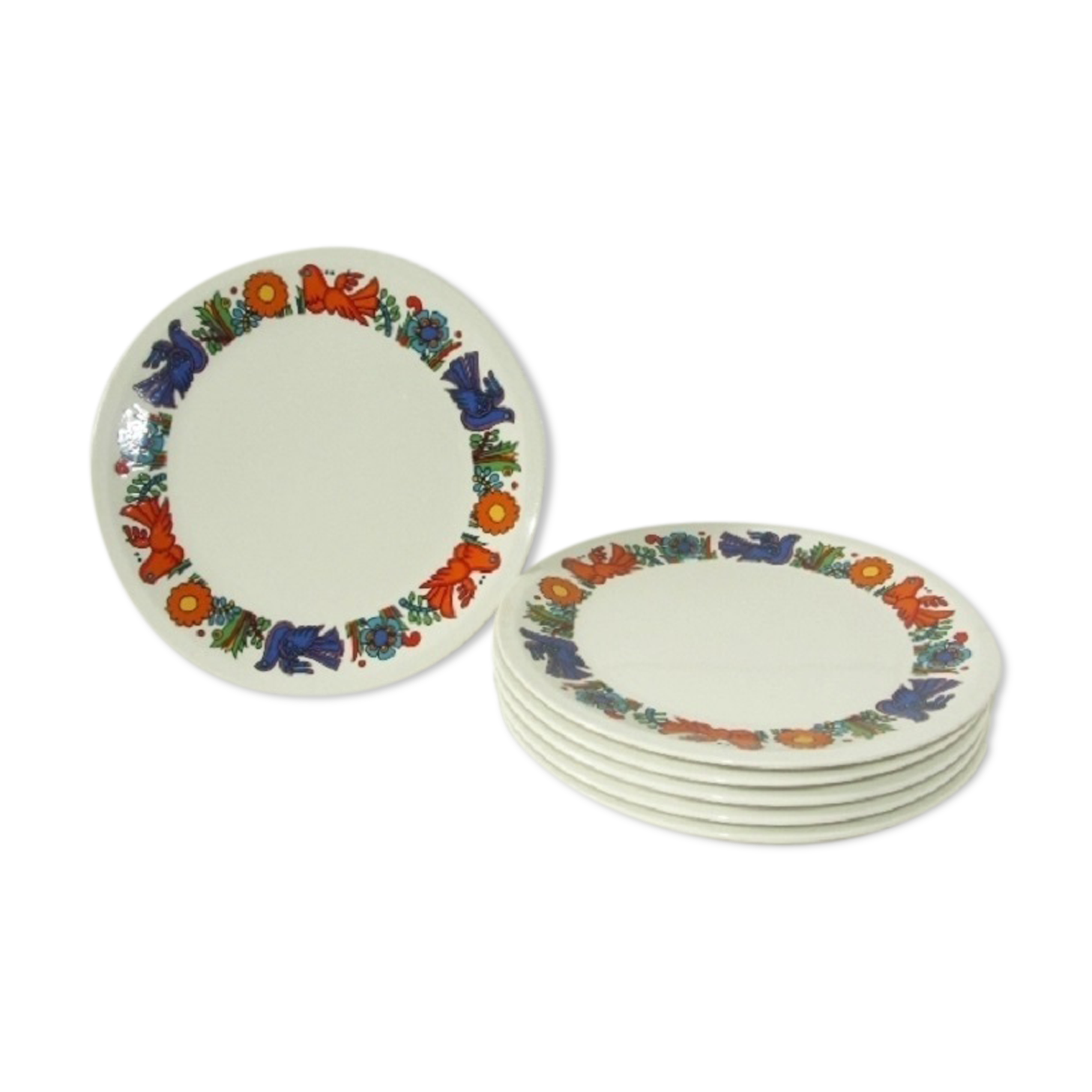 Lot 6 plates Acapulco Villeroy - Boch, 70s