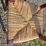 6 old straw chairs