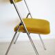 70s chrome folding chair