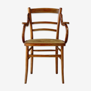 Armchair in wood-curved, circa 1930
