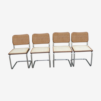 Series of 4 Marcel Breuer B 32 chairs