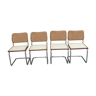 Série de 4 chaises  B 32 Marcel Breuer datées de juillet 1995
