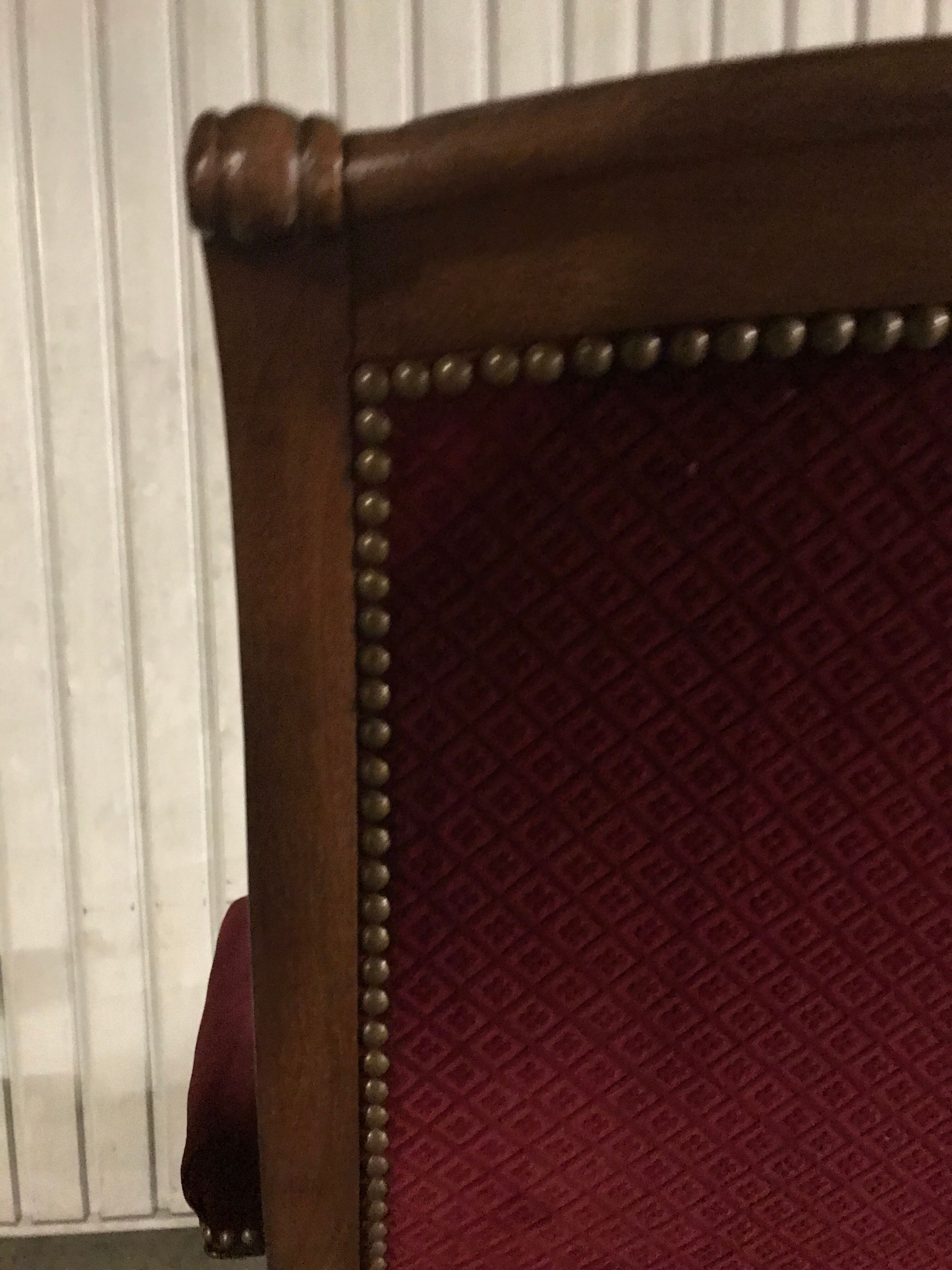 Armchair voltaire Napoleon III mahogany