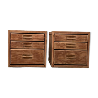 Trendy vintage bedside tables