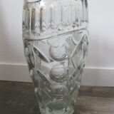 Art Deco cut crystal vase