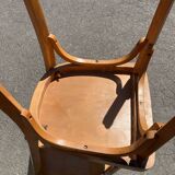 Set of two wooden bistro chairs