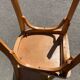 Set of two wooden bistro chairs