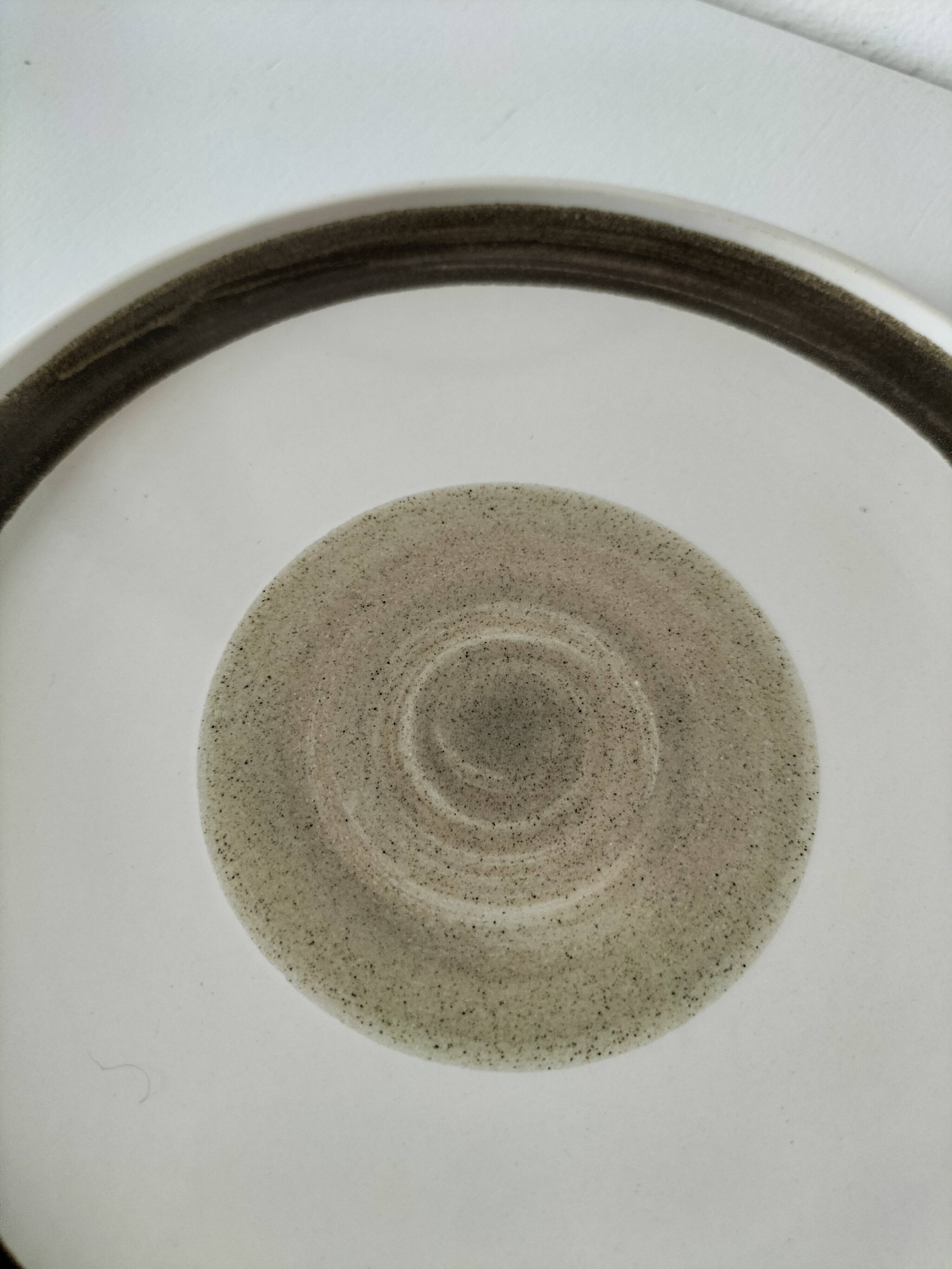 Set of three Niderviller plates, Chalet model, 1960s-70s.
