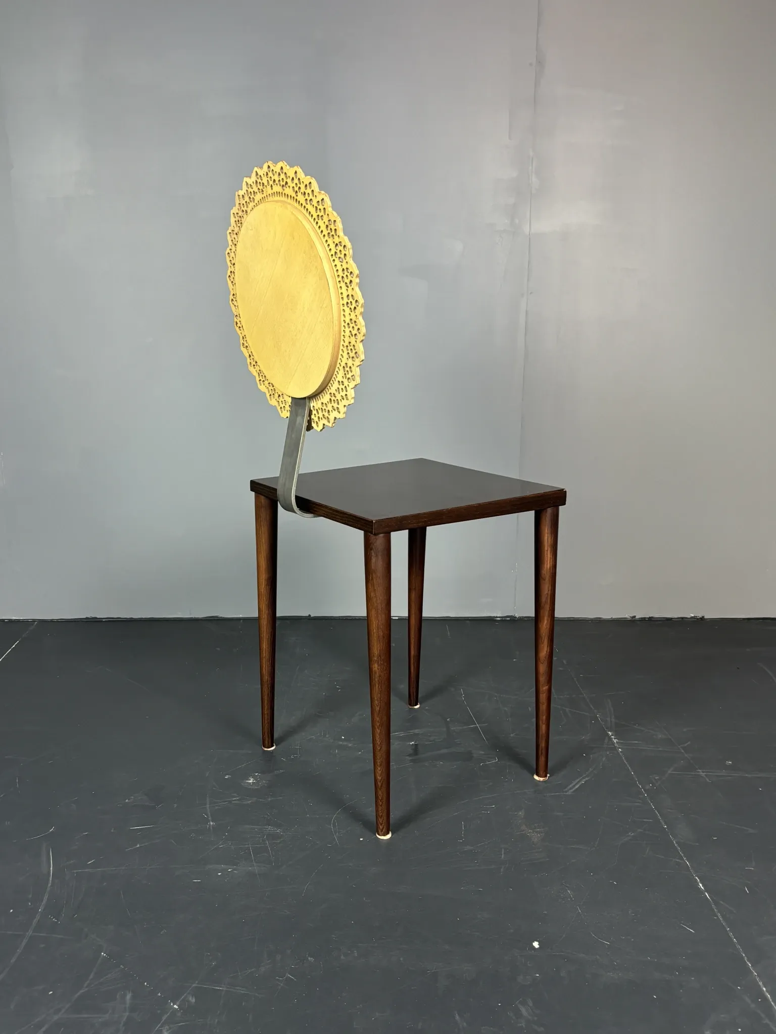 Sculptural Italian Tatlim side chair or dining chair, Marco Mencacci, 1990s