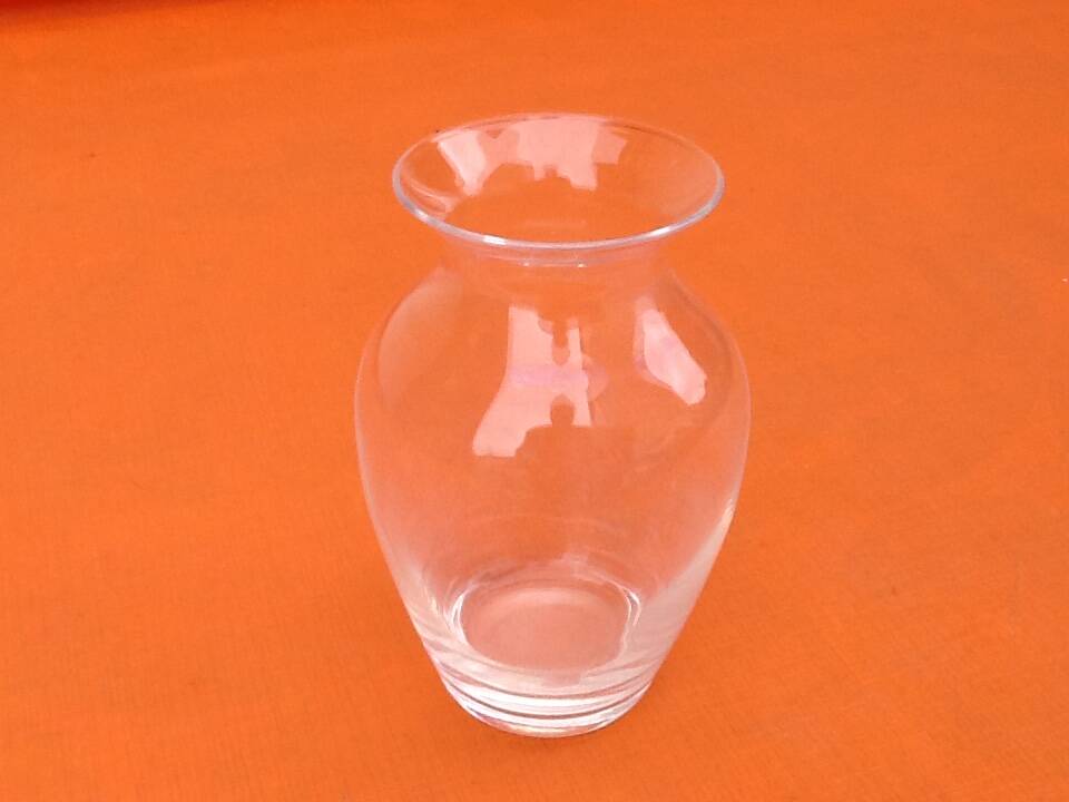 1970s Violet vase Clear glass