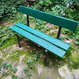 Garden bench wood and cast iron