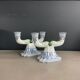Pair of Gien earthenware candlesticks - lamp bases - Ref 1170