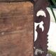 Huge antique Indonesian teak mirror