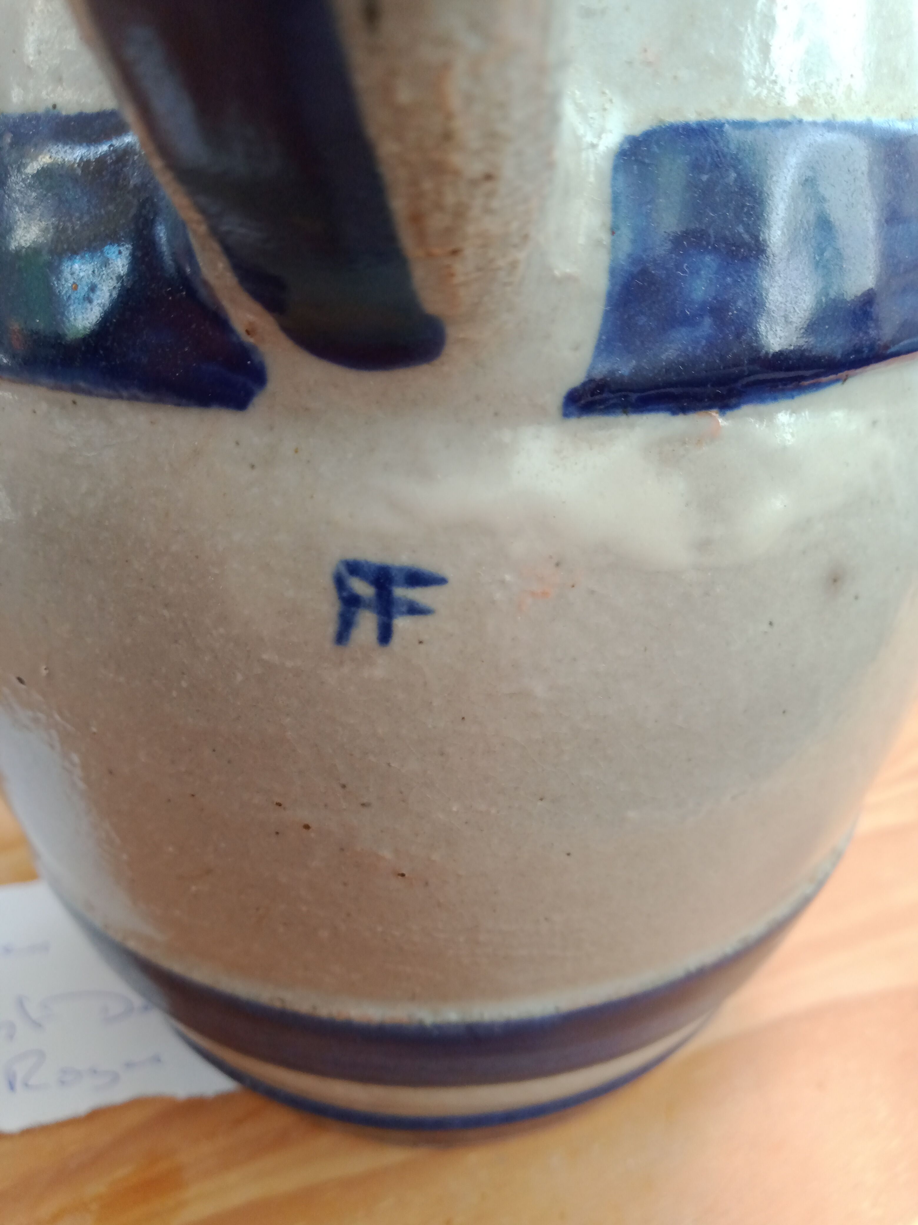 Large pitcher vase in Malicorne sandstone signed Roger François