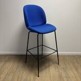 Blue "Beetle" bar stool - Gubi