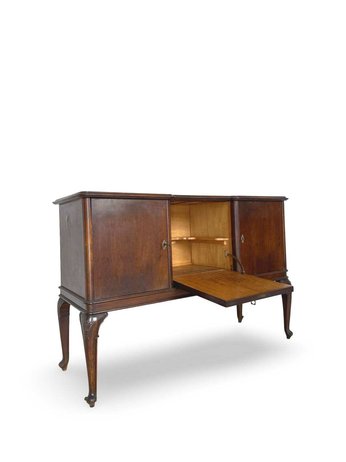 Élégant buffet italien fabriqué par Galleria G. Malafronte, Rome, années 1940