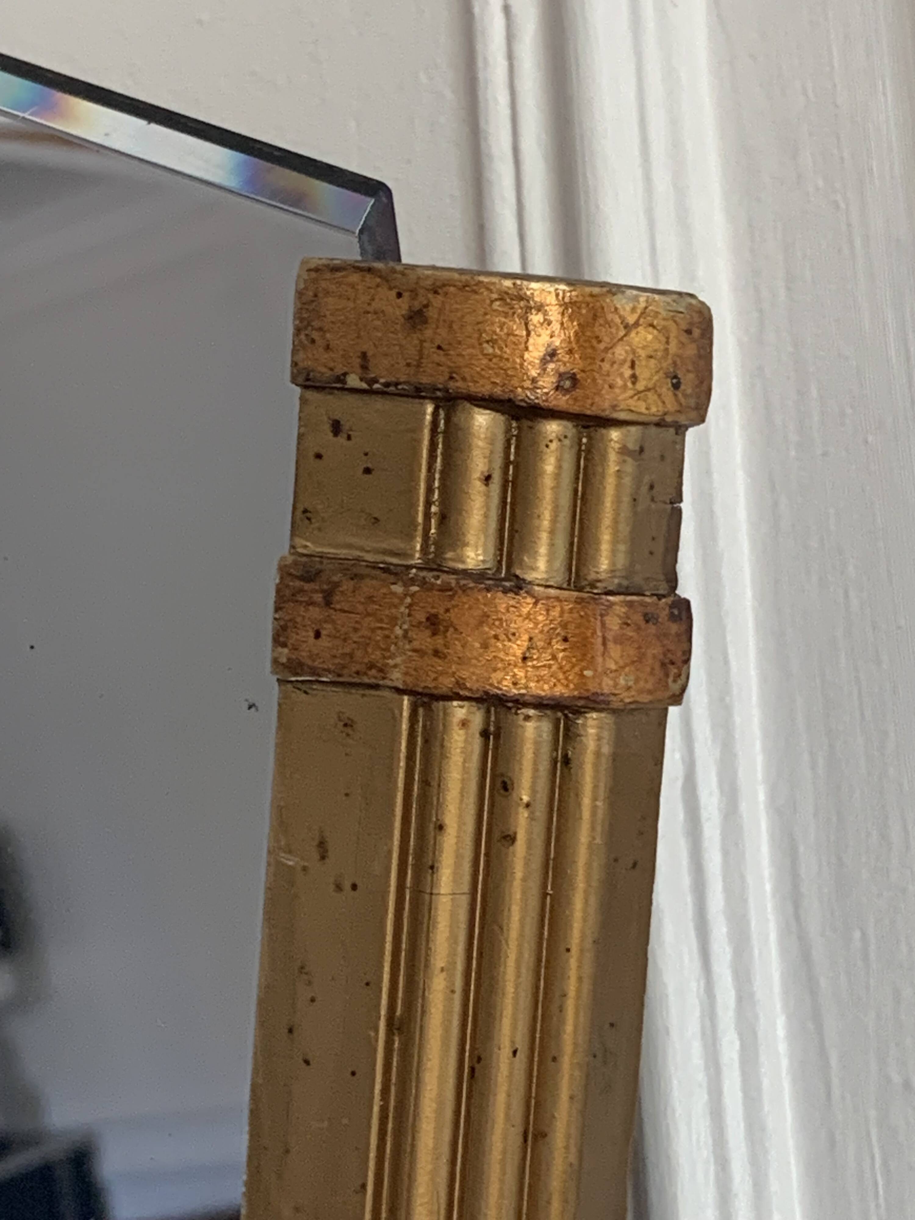 Bevelled trapezoidal mirror Art Deco 1920 88x67