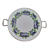 Plat à gâteau violettes pensées