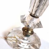 Chiseled crystal foot lamp