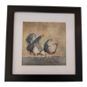 Tableau basse-cour poules