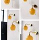 Vintage wall lamp with pull switch