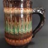Ceramic pitcher Lithuania Vilnius Jan Limont mixed clay second half of the 20th century