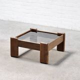 Vintage Italian Modernist Coffee Table in the style of Tobia Scarpa, 1960s