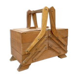 1950 former worker wooden sewing box