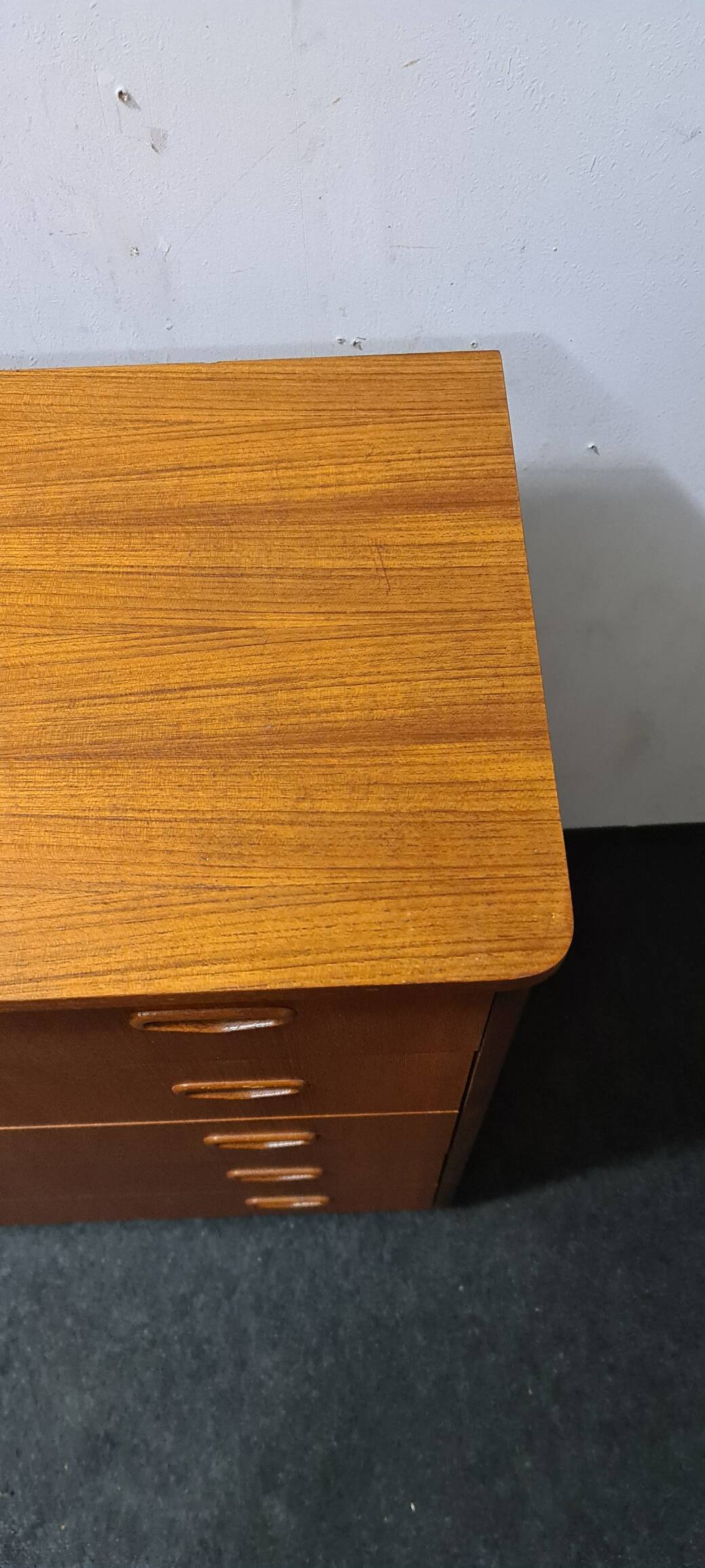 Vintage Swedish teak chest of drawers