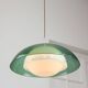 Italian Green Pendant Lamp in Plexiglass