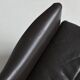 Pair of Durlet lounge chairs in brown leather Belgium 1960