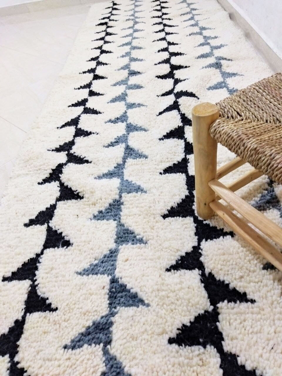 Berber corridor carpet - authentic and 100% wool 295 X 100