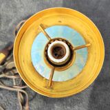 Mid-20th century opaline table lamp, iridescent opal color