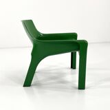Vicario armchair in green by Vico Magistretti for Artemide, 1970