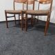 Set of 4 vintage teak dining chairs