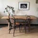 Solid wood farmhouse table