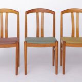 6 of 12 Carl Ekström Chairs – Swedish Mid-Century Modern, Teak Dining Chair