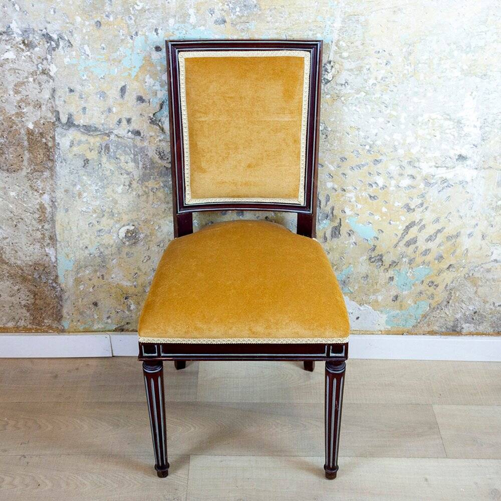 Set of Spanish Louis XVI Style Side Chairs, 1940s